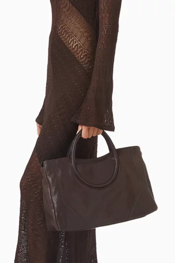 Maude Satchel Bag in Leather