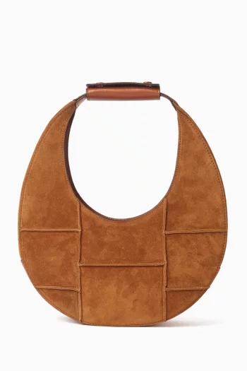 Moon Tote Bag in Suede