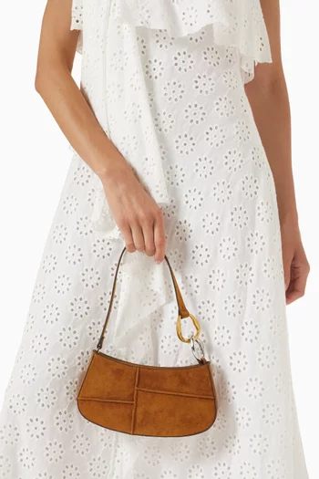 Ollie Shoulder Bag in Suede