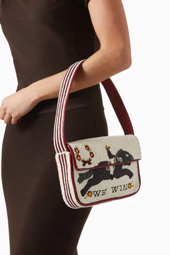 Tommy Beaded Shoulder Bag