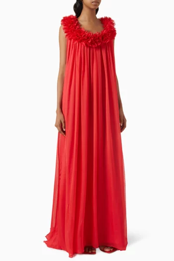 Floral Maxi Dress in Chiffon