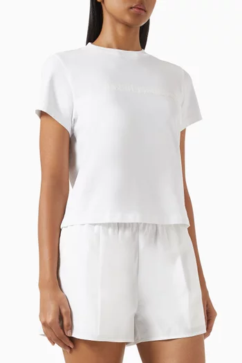 Shrunken Logo T-shirt in Cotton