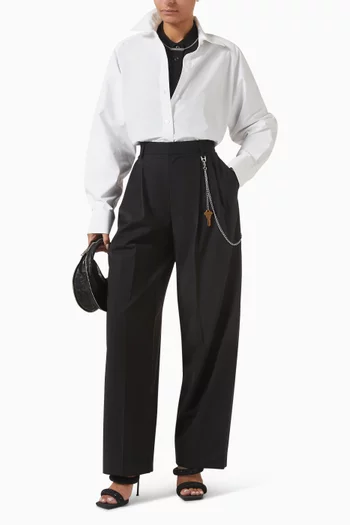 Oversized Necklace Shirt in Cotton