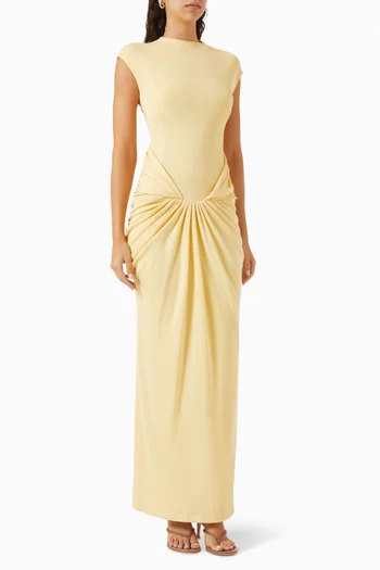 Nadine Maxi Dress in Interlock Knit
