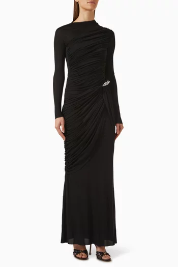 Cdam30 Maxi Dress in Stretch Crepe Knit