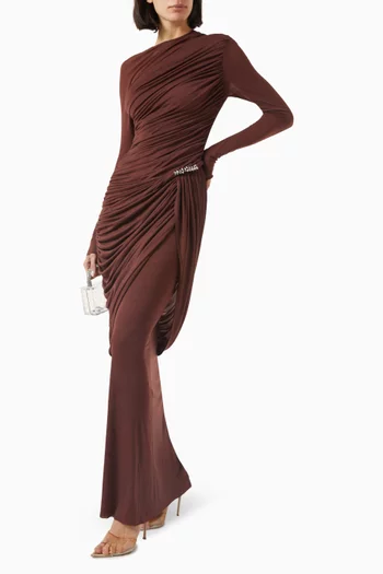 Cdam30 Maxi Dress in Stretch Crepe Knit