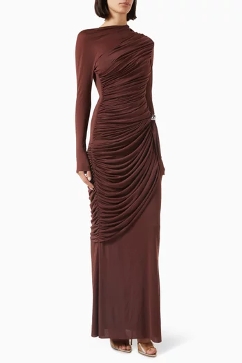 Cdam30 Maxi Dress in Stretch Crepe Knit