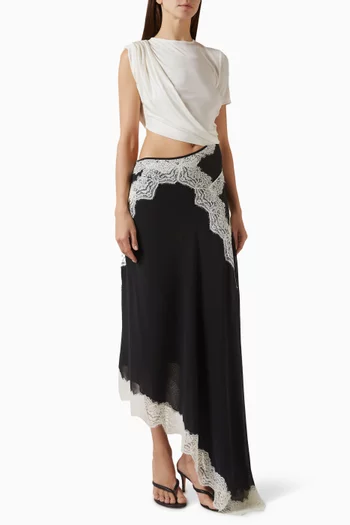 فستان فيرف بتي شيرت ملفوف