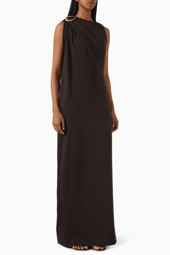 Stone-pin Maxi Dress in Jersey