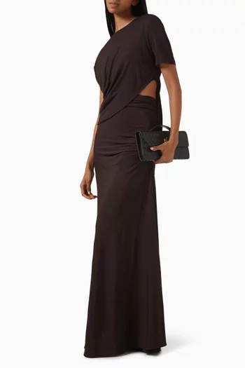 Twisted Lever T-shirt Maxi Dress