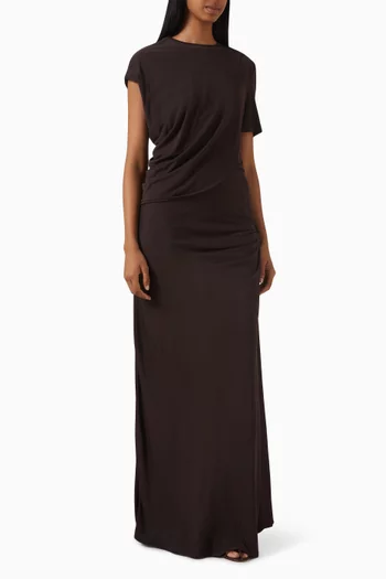 Twisted Lever T-shirt Maxi Dress