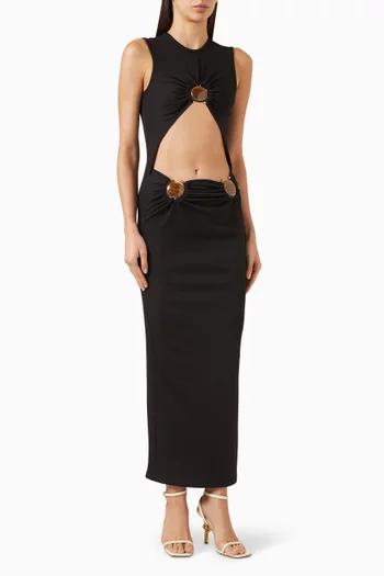 Mineral Stone Disconnect Tank Maxi Dress in Jersey