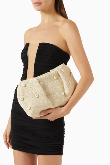 Mini Seashell Pouch in Sisal