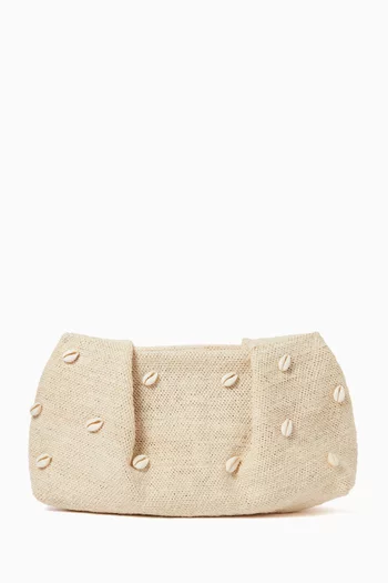 Mini Seashell Pouch in Sisal