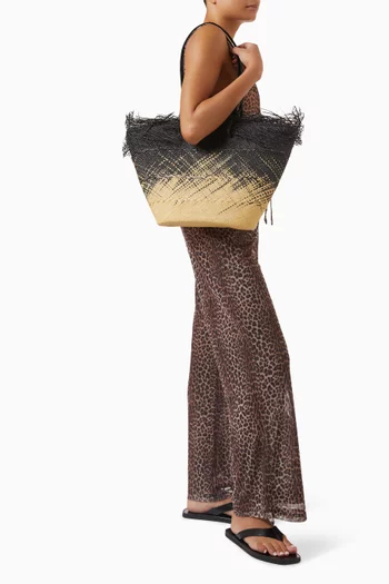 Medium Basket Bag in Toquilla Straw