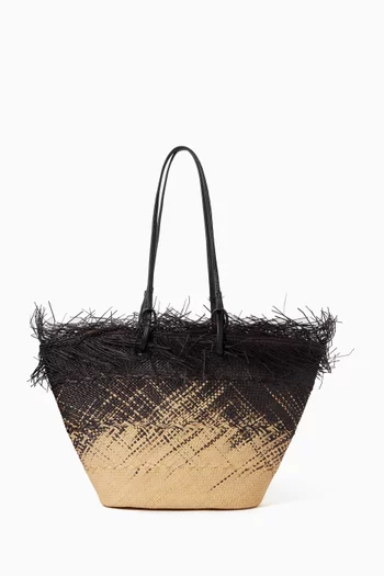 Medium Basket Bag in Toquilla Straw