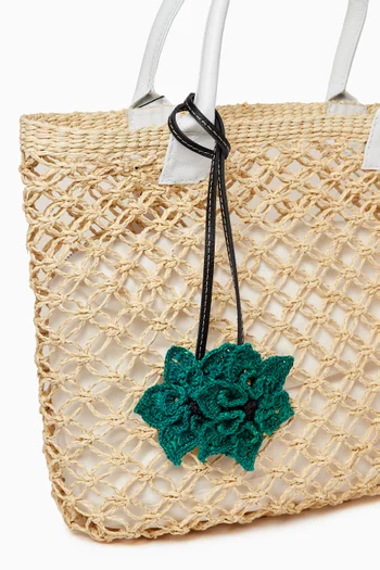 Flower Charm in Toquilla Straw
