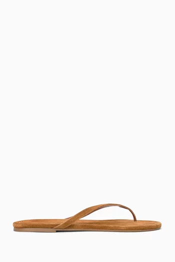Freja Thong Sandals in Suede