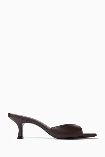 Brigette 55 Mule Sandals in Leather