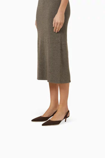 حذاء كلاسيك سيباستيان بسير خلفي وكعب 55 مم شمواه