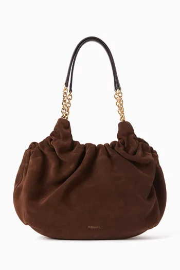 The Midi Miami Tote Bag in Suede