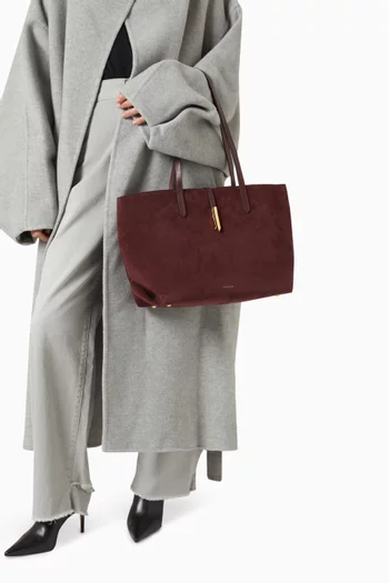 Tokyo Tote Bag in Suede & Smooth Leather