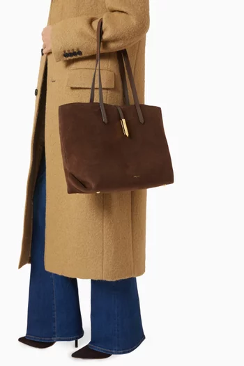Tokyo Tote Bag in Suede & Smooth Leather