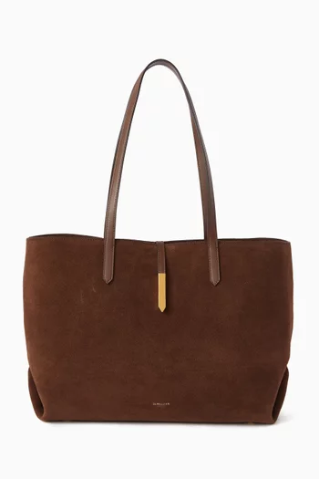 Tokyo Tote Bag in Suede & Smooth Leather