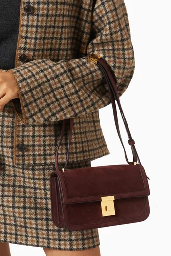 The Paris Crossbody Bag in Suede