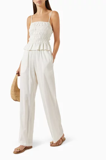 The Monaco Pants in Linen-blend