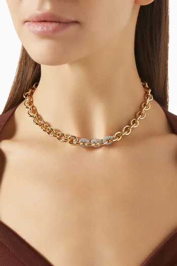 A Little Something Extra Necklace in Gold-plated Brass