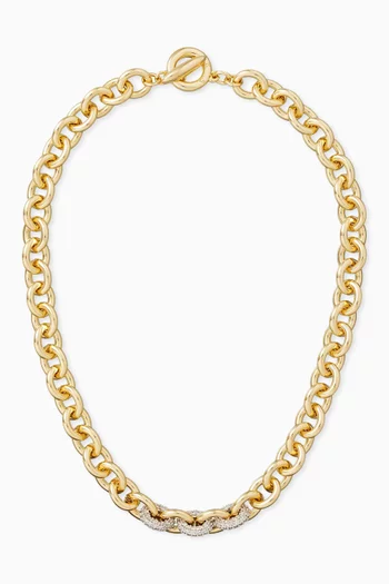 A Little Something Extra Necklace in Gold-plated Brass