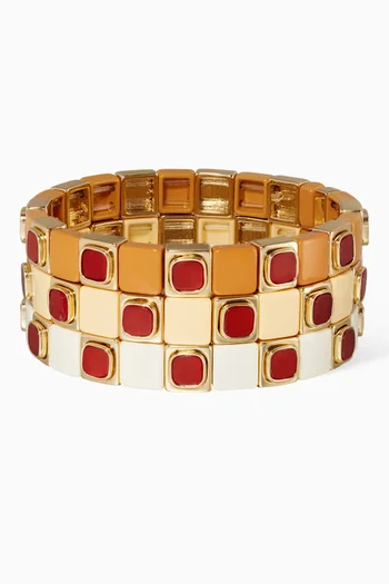 The Neutral Standouts Bracelets in Gold-plated Brass