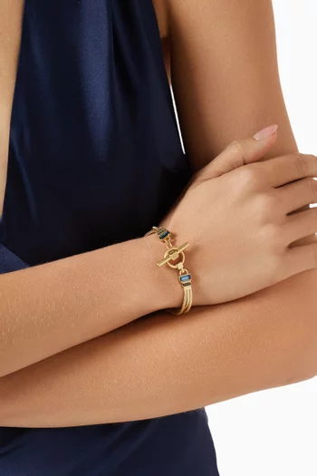The Slinky Bracelet in Gold-plated Brass