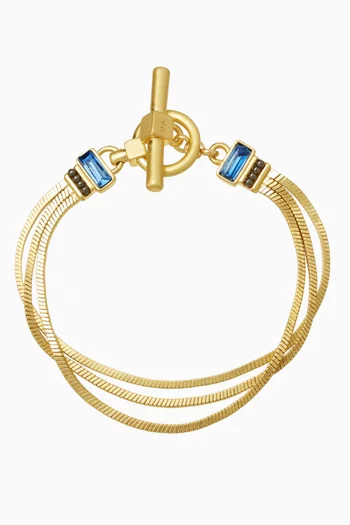 The Slinky Bracelet in Gold-plated Brass