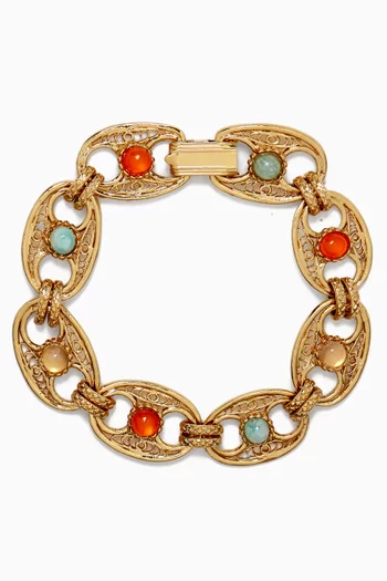 سوار قرثاج معدن مطلي بلون ذهبي