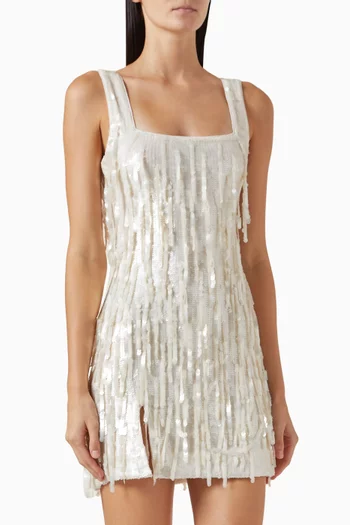 Le Sable Sequin-fringe Mini Dress