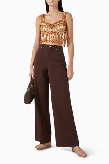 Thatch Bead-embellished Top