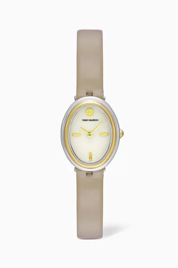 Oval Quartz Watch, 22 x 28mm