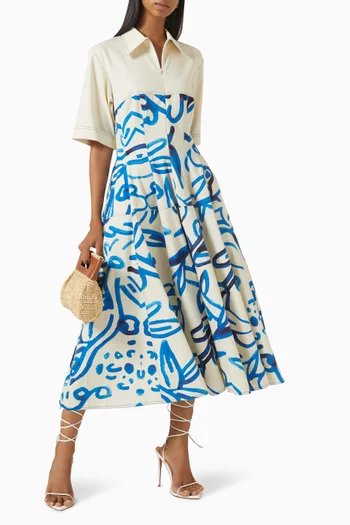 Atom Printed Dress