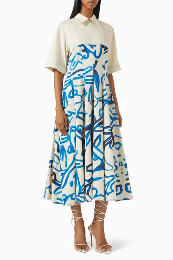 Atom Printed Dress
