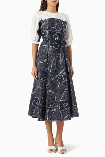 Starry Belted Dress