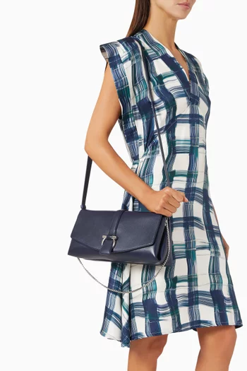 Small Flap Crossbody Bag in Leather
