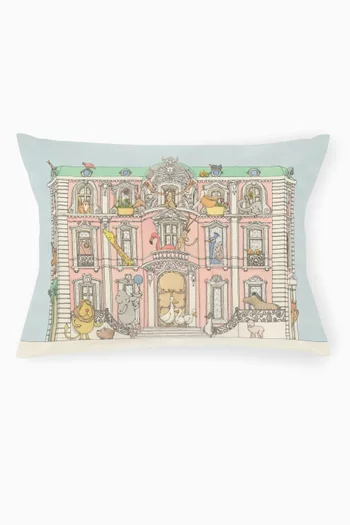 Monceau Mansion Cushion in Cotton-satin