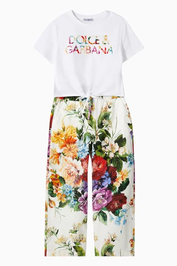Knotted T-shirt in Cotton