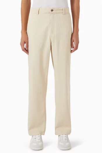 Straight Pants in Canvas