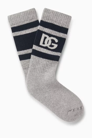 Logo Socks in Cotton Blend