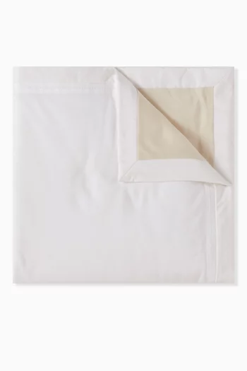 Logo Embroidered Blanket in Cotton