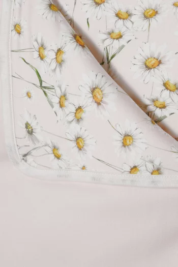 Floral-print Baby Blanket in Cotton