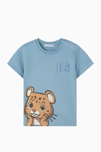 Lion Logo T-shirt in Cotton